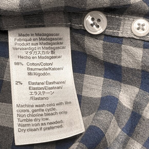J Crew‎ Secret Wash Check Stretch Classic Fit Poplin Shirt - Picture 5 of 7